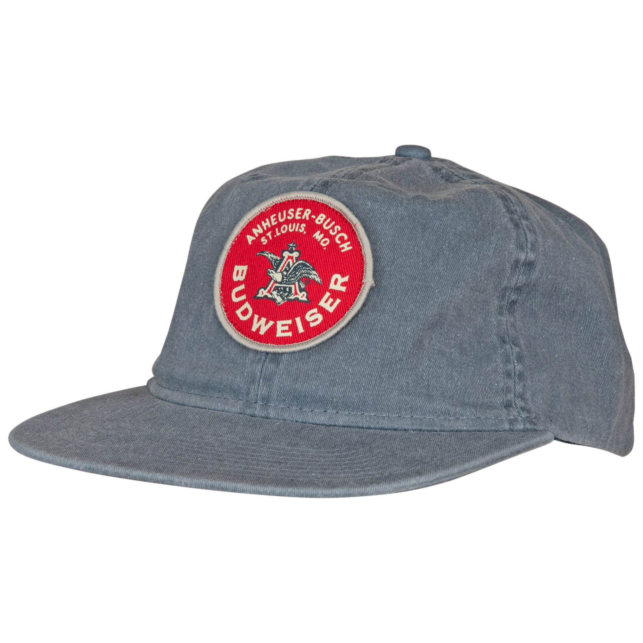 Budweiser Red and Blue Vintage Circle Patch Snapback